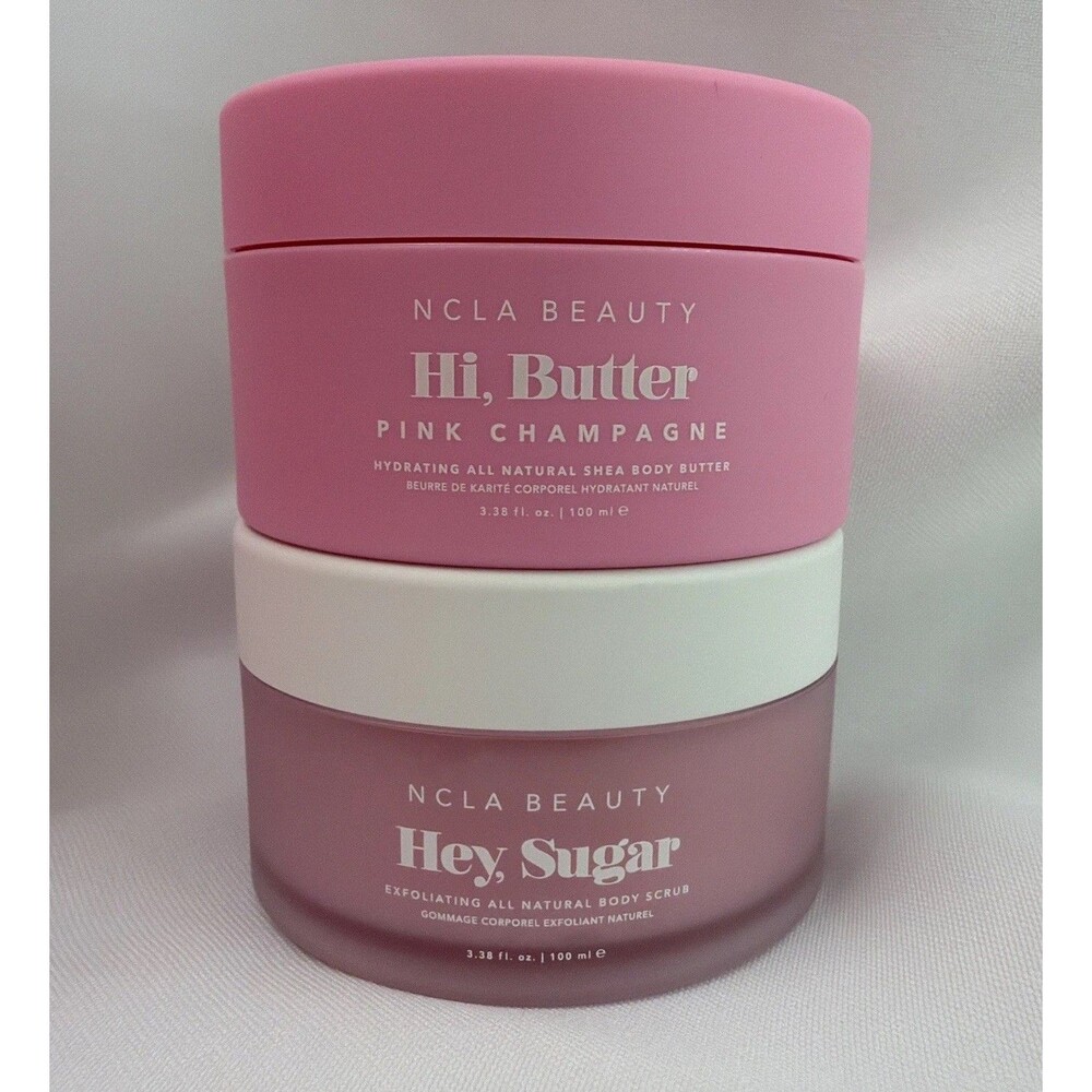 NCLA Pink Champagne Body Scrub and Body Butter 2 Piece Set - New in Box